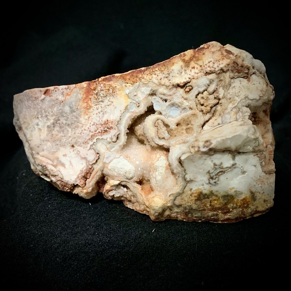 💗Lace Agate / Chalcedony Druzy Pocket Specimen – 1 lb 11.2 oz